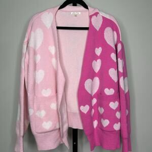 Judson & Co. Knit Sweater-Medium- NWOT. Hearts, shrug, fits multiple sizes